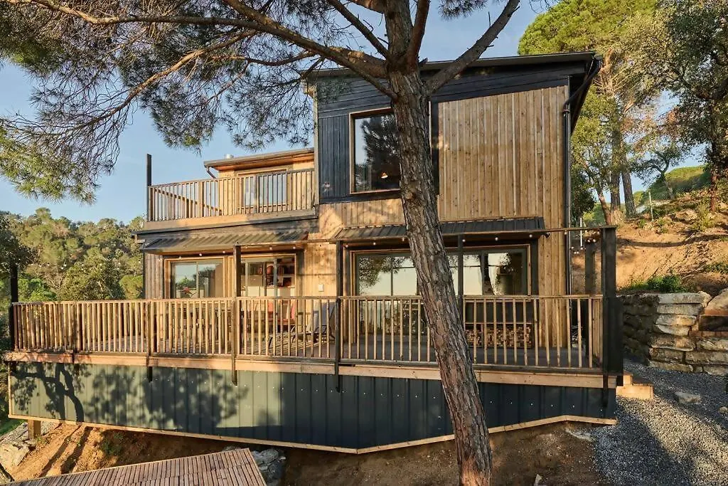 Japanese Wooden House Villa Tordera Spain